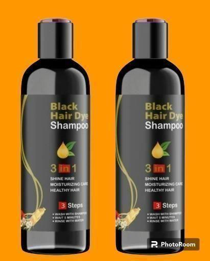 Advanced Black hair dye shampoo 3in1 (Pack 2)